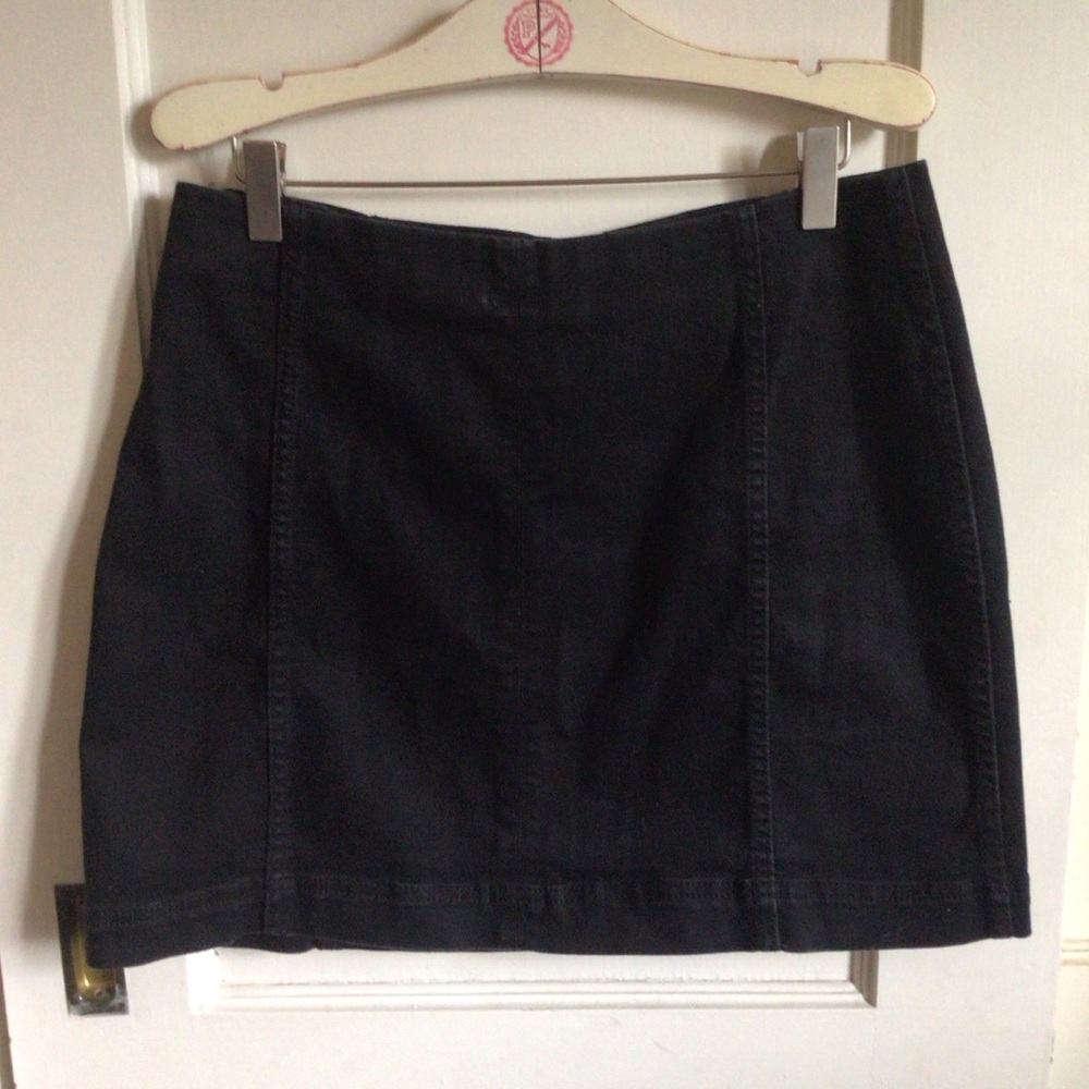 wild fable Black Denim Mini Skirt
